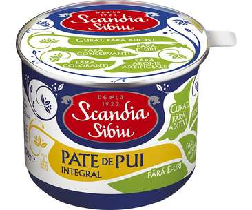 PATEURI SI CONSERVE CARNE - PESTE - SIBIU PATE PUI INTEGRAL 200G