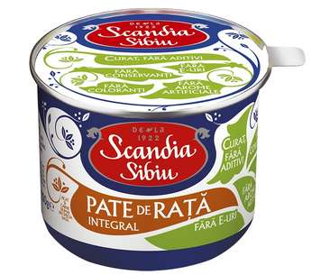 PATEURI SI CONSERVE CARNE - PESTE - SIBIU PATE RATA INTEGRAL 200G(6)