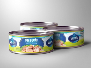 PATEURI SI CONSERVE CARNE - PESTE - VERTIS TON BUCATI IN ULEI VEGETAL 160G