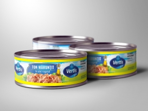 PATEURI SI CONSERVE CARNE - PESTE - VERTIS TON MARUNTIT IN ULEI VEGETAL 160G