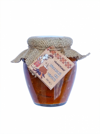MUSTAR & SOIA & LEGUME CONSERVATE - VRANCIOAIA ZACUSCA CU VINETE 300G