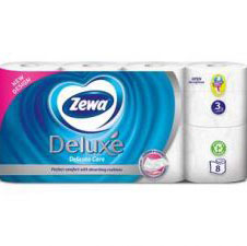 HARTIE IGIENICA & SERVETELE - ZEWA DELUXE HARTIE IGIENICA ALBA 8/SET 3 STR