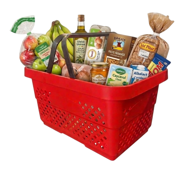 Coș de cumpărături – Roșu (22 Lt)-NON FRAGIL [4]