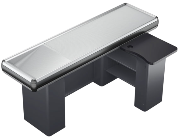 Masa L 160 cm pentru casa de marcat cu rama din aluminium Gri Antracit [2]