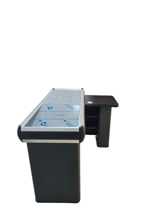 Masa L 130 cm pentru casa de marcat cu rama din aluminium Gri Antracit [4]