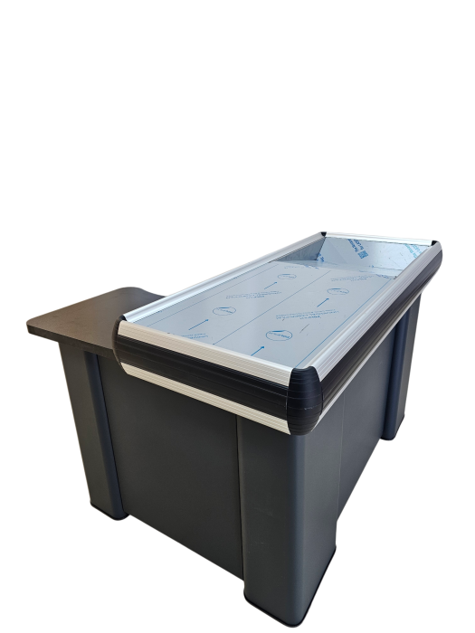 Masa L 130 cm pentru casa de marcat cu rama din aluminium Gri Antracit [2]