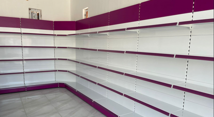Rafturi de Perete  inaltime 200 cm,Baza 40 cm, Polite 40 cm Alb [5]