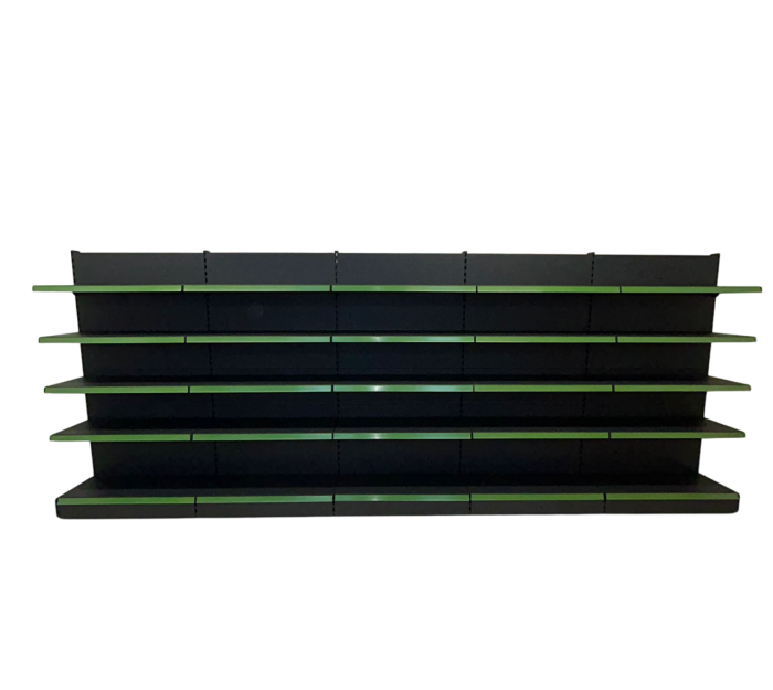 Rafturi de perete, inaltime 200 cm, Lungime 503 cm, Baza 40, Polite 40, Antracit [10]