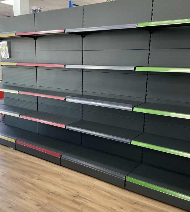 Rafturi de perete, inaltime 225 cm, Baza 50, Polite 40, Antracit [3]