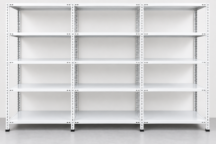 Rafturi Metalice Depozitare cu 5 Niveluri, Gri Antracit, H 250 x L 280 x A 43 cm [3]