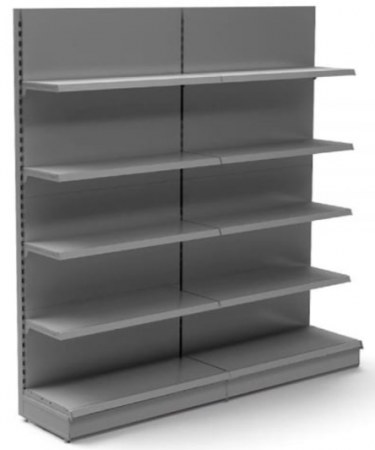RAFTURI DE MAGAZIN - Rafturi de perete, inaltime 200 cm, Lungime 203 cm, Baza 40, Polite 40, Antracit