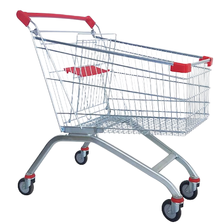 CARUCIOARE SUPERMARKET - Cărucior metalic pentru supermarket (180 Lt)