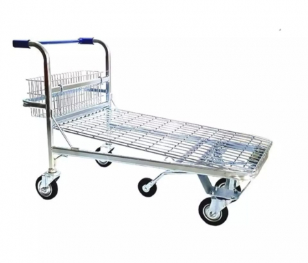CARUCIOARE SUPERMARKET - CARUCIOR PLATFORMA CU 5 ROTI 400 KG