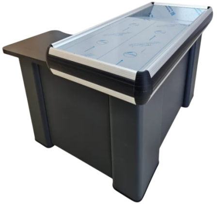 MESE PENTRU CASA DE MARCAT - Masa L 130 cm pentru casa de marcat cu rama din aluminium Gri Antracit