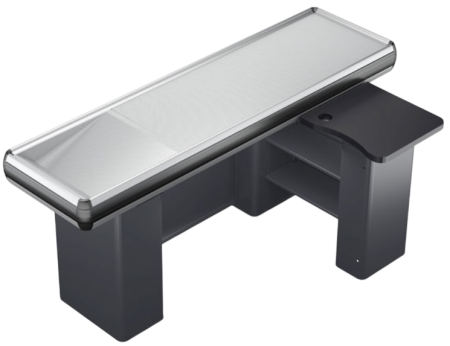 Masa L 160 cm pentru casa de marcat cu rama din aluminium Gri Antracit [1]