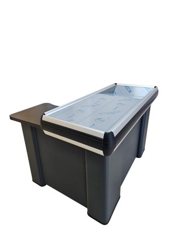 Masa L 130 cm pentru casa de marcat cu rama din aluminium Gri Antracit [1]