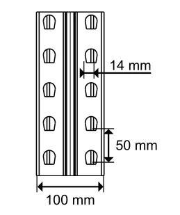 Picior rafturi pentru paleţi,înălţimea 400 cm, latime 105 cm [1]