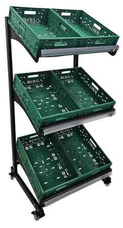 RAFTURI LEGUME FRUCTE SI PANIFICATIE - Raft de legume si fructe cu Roti H:180 L:90 cm W:60 cm