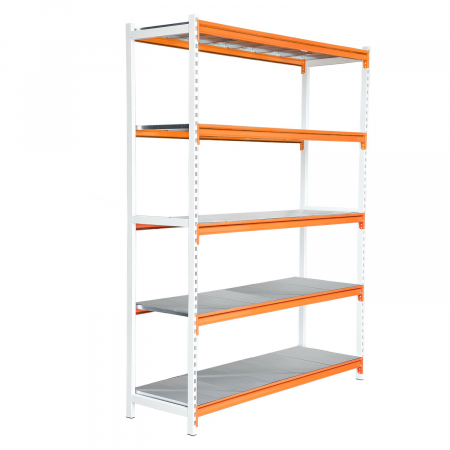 RAFTURI DEPOZITARE USOARA - RAFT DEPOZITARE CU POLITE METALICE, H: 250 X L: 180 X l: 60 CM, 2 PICIOARE