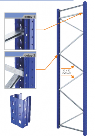 Raft Palet – H:200 cm x L:570 cm x W:110 cm [6]