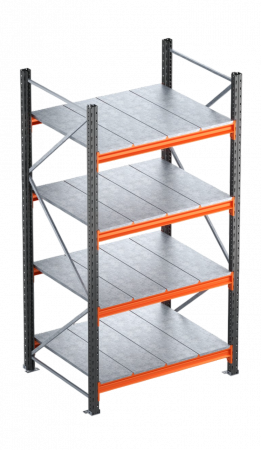 RAFTURI SEMI GRELE INDUSTRIALE - Raft semi-industriale - Inaltime: 200 cm, Lungime:126 cm,Adancime: 80 cm