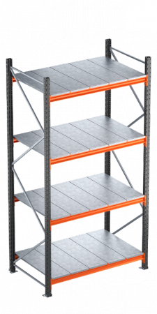 RAFTURI SEMI GRELE INDUSTRIALE - Raft semi-industriale - Inaltime: 250 cm, Lungime:156 cm,Adancime: 80 cm