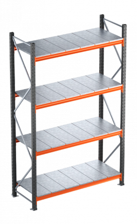 RAFTURI SEMI GRELE INDUSTRIALE - Raft semi-industriale - Inaltime: 250 cm, Lungime:186 cm,Adancime: 60 cm