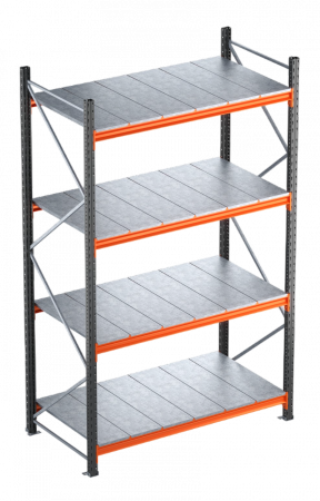 RAFTURI SEMI GRELE INDUSTRIALE - Raft semi-industriale - Inaltime: 250 cm, Lungime:186 cm,Adancime: 80 cm