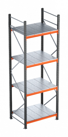RAFTURI SEMI GRELE INDUSTRIALE - Raft semi-industriale - Inaltime: 300 cm, Lungime:126 cm,Adancime: 80 cm