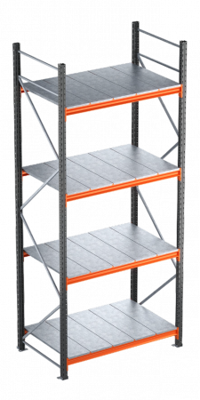 RAFTURI SEMI GRELE INDUSTRIALE - Raft semi-industriale - Inaltime: 300 cm, Lungime:156 cm,Adancime: 80 cm