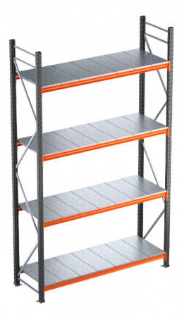 RAFTURI SEMI GRELE INDUSTRIALE - Raft semi-industriale - Inaltime: 300 cm, Lungime:216 cm,Adancime: 60 cm