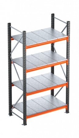 RAFTURI SEMI GRELE INDUSTRIALE - Raft semi-industriale - Inaltime: 200 cm, Lungime:126 cm,Adancime: 60 cm