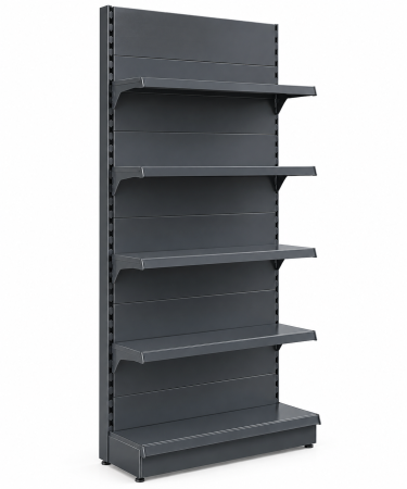 RAFTURI DE MAGAZIN - Rafturi de Perete inaltime 200 cm,Baza 30 cm, Polite 30 cm Antracit