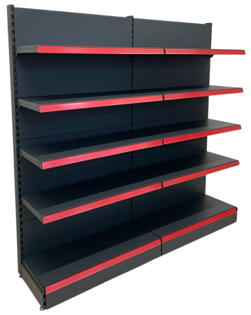 Rafturi de perete, inaltime 200 cm, Lungime 203 cm, Baza 40, Polite 40, Antracit [2]