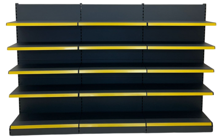 Rafturi de perete, inaltime 200 cm, Lungime 303 cm, Baza 40, Polite 40, Antracit [5]