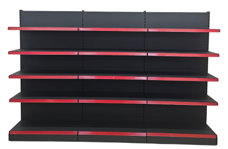 Rafturi de perete, inaltime 200 cm, Lungime 303 cm, Baza 40, Polite 40, Antracit [11]