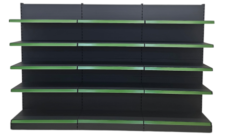 Rafturi de perete, inaltime 200 cm, Lungime 303 cm, Baza 40, Polite 40, Antracit [8]