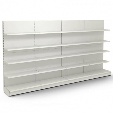 RAFTURI DE MAGAZIN - Rafturi de perete, inaltime 200 cm, Lungime 403 cm, Baza 40, Polite 40, Antracit