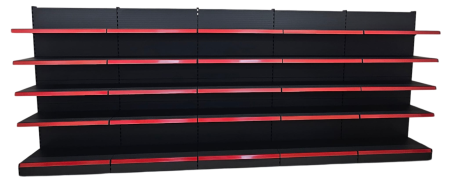 Rafturi de perete, inaltime 200 cm, Lungime 503 cm, Baza 40, Polite 40, Antracit [6]