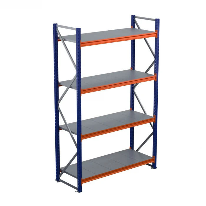 RAFTURI ARHIVA - H:200/250/300 cm x L:162 cm x W:60 cm, Rafturi Principal (cu 2 picioare) 350kg/nivel,cu polite metalice