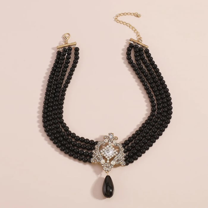 Colier Lucille, cu perle și 4 straturi, în stil baroc - Colecția Universe of Pearls [2]