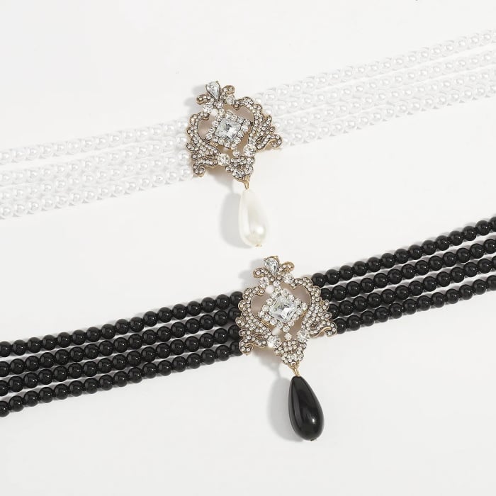 Colier Lucille, cu perle și 4 straturi, în stil baroc - Colecția Universe of Pearls [11]