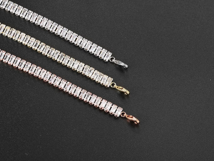 Colier tennis Karlee, auriu, cu zirconiu, placat cu aur 14K [5]