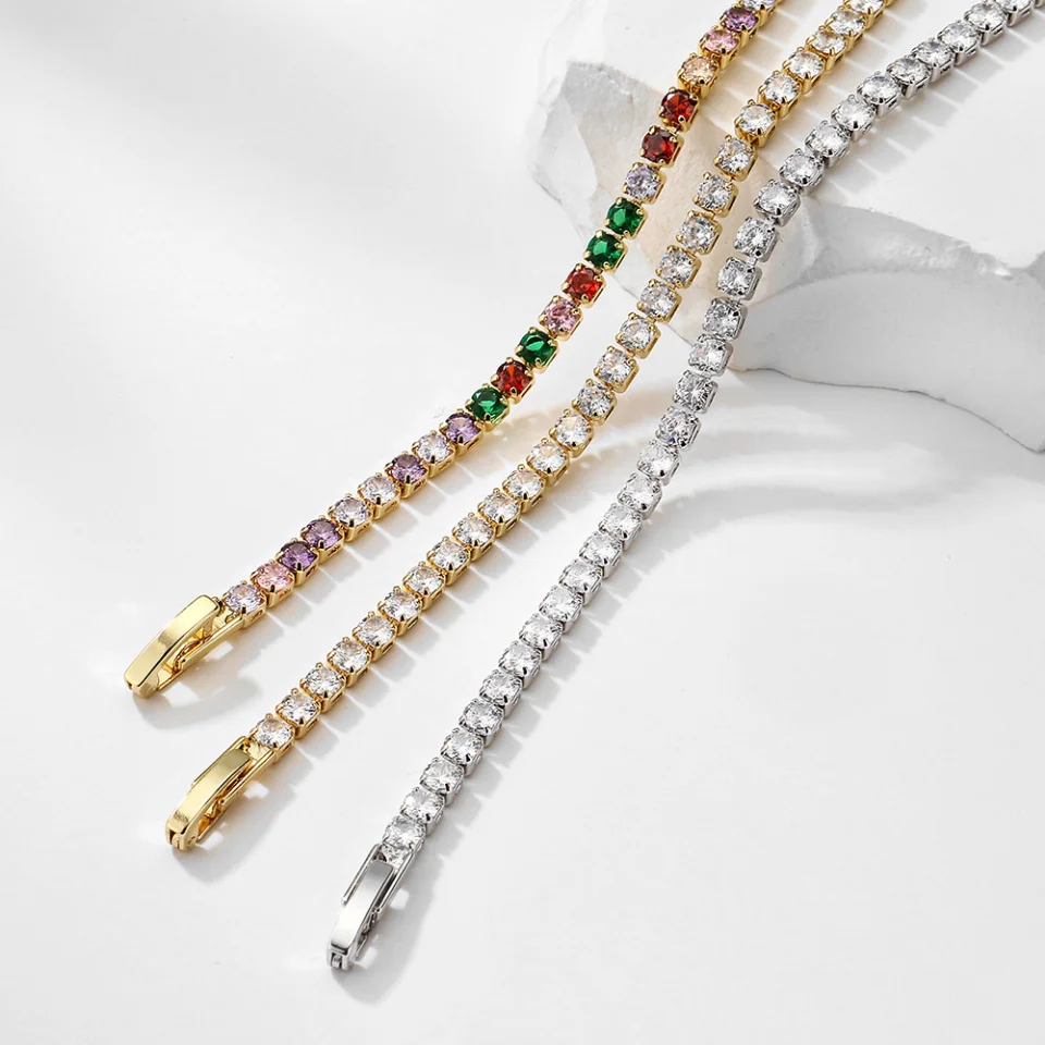 Colier tennis Maeve, multicolor, decorat cu zirconiu, la baza gâtului [3]