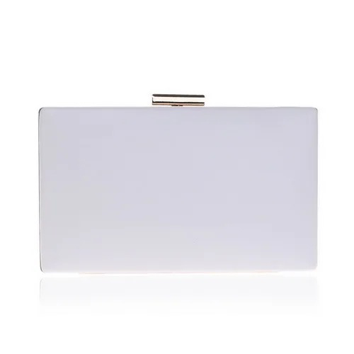 Geantă clutch de ocazie Mikaela, albă, decorată cu perle [2]