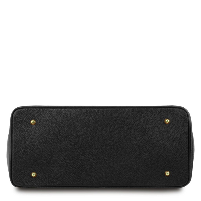 TL Bag - Geantă din piele naturală cu accesorii aurii [4]