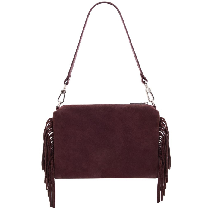 NOMADE - Suede leather fringe clutch [3]