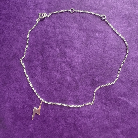 Brățară de picior din argint Rhea, cu talisman fulger [1]