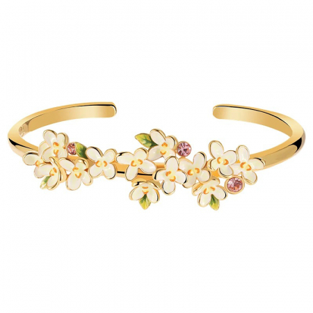 Brățară Veronica, placată cu aur 18K, din email pictat manual, model cu flori - Colecția Fable [1]