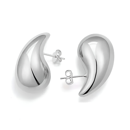 Cercei argint - Cercei argint Teardrop, în formă de lacrimă